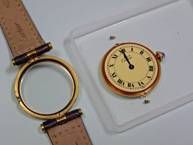Cartier must vendome 電池交換 | 渋谷で時計修理、電池交換なら