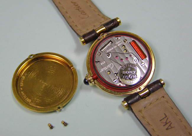 Cartier must vendome 電池交換 | 渋谷で時計修理、電池交換なら